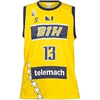 Dzanan Musa 13 Bosnia Herzegovina Basketball Yellow Jersey Sport Retro Top